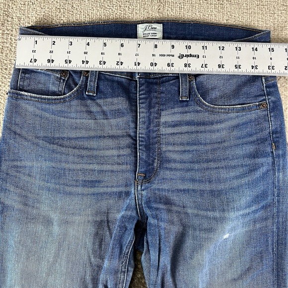 J Crew Full‎ Length Demi Boot Crop Jeans Women's Size 29 Boho Western Cowgirl - Picture 6 of 8